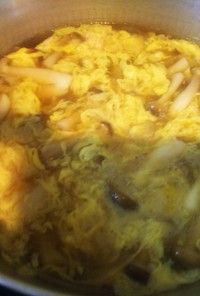 簡単中華・ブナシメジと卵のリゾット