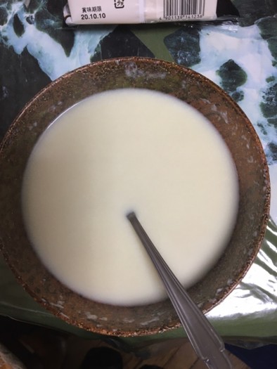 高野豆腐で豆乳を作る！の写真