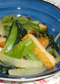小松菜とさつま揚げの炒め物