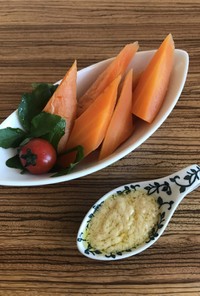 【夏はレンチン】蒸し野菜と簡単バーニャ