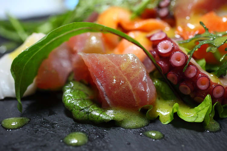 からし酢味噌のドレッシングで海鮮サラダ レシピ 作り方 By ぷらっちょ クックパッド