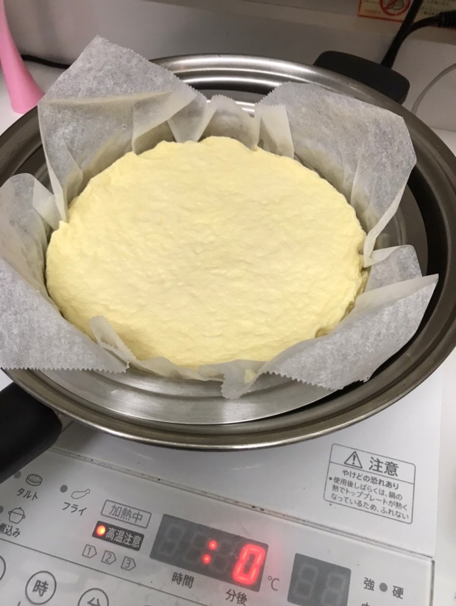 糖質制限スフレチーズケーキ(試作中)の画像