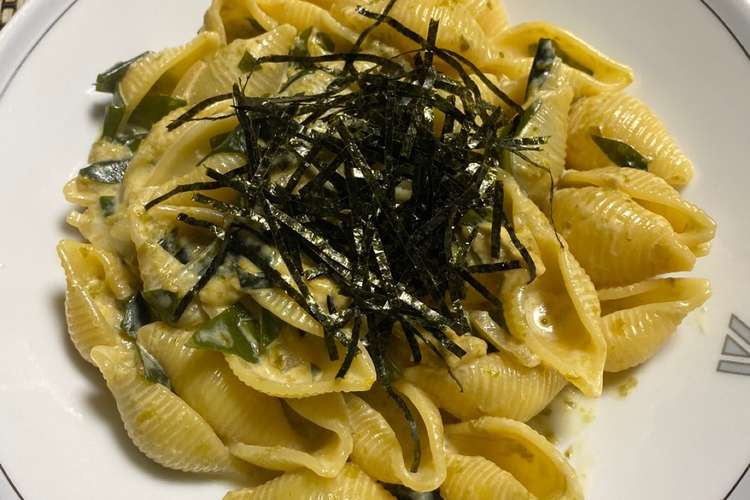 海苔の佃煮アラと ワカメのクリームパスタ レシピ 作り方 By ウルトラマンド クックパッド 簡単おいしいみんなのレシピが376万品