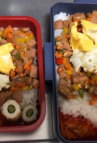 余り物でお弁当に！スパムでガパオライス 