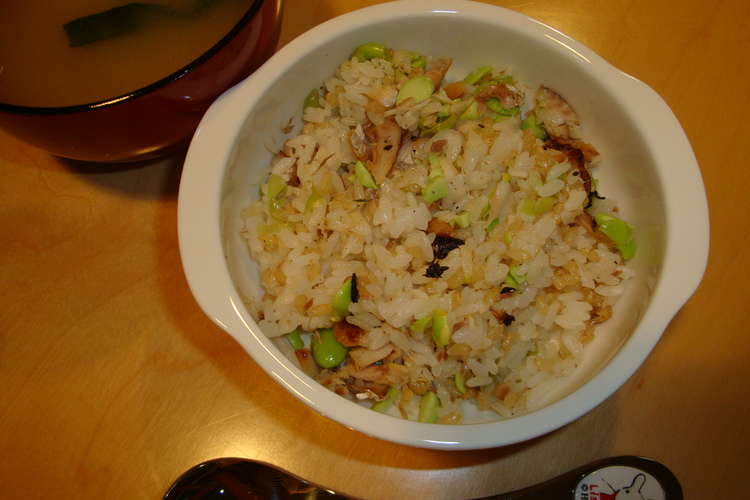 子どもご飯 枝豆とアジの混ぜご飯 レシピ 作り方 By Little Hal クックパッド