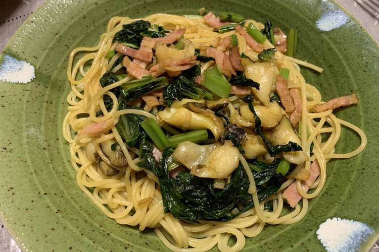 こう貝と小松菜のバター醤油仕立てパスタ レシピ 作り方 By たんぽぽッ クックパッド 簡単おいしいみんなのレシピが353万品