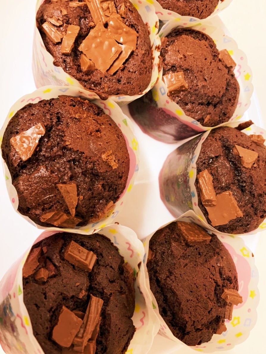 チョコレートカップケーキの画像