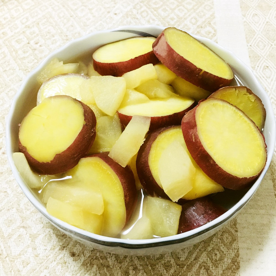 さつまいもとりんごのレモン煮の画像