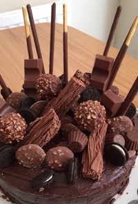 マッド チョコレートケーキデコレーション