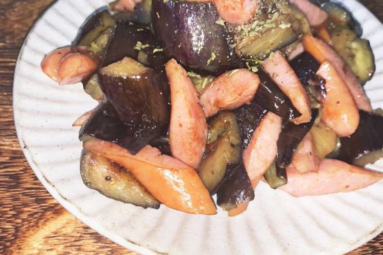 ナスとウインナーの炒め物 レシピ 作り方 By ぽん助の料理日記 クックパッド