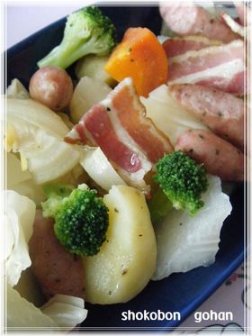 野菜のオリーブオイル蒸し