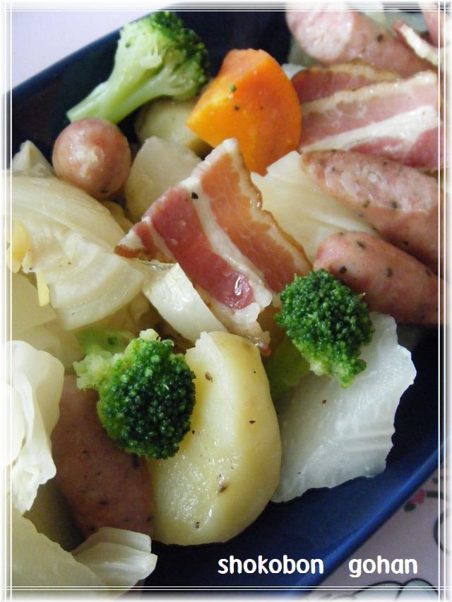 野菜のオリーブオイル蒸しの画像