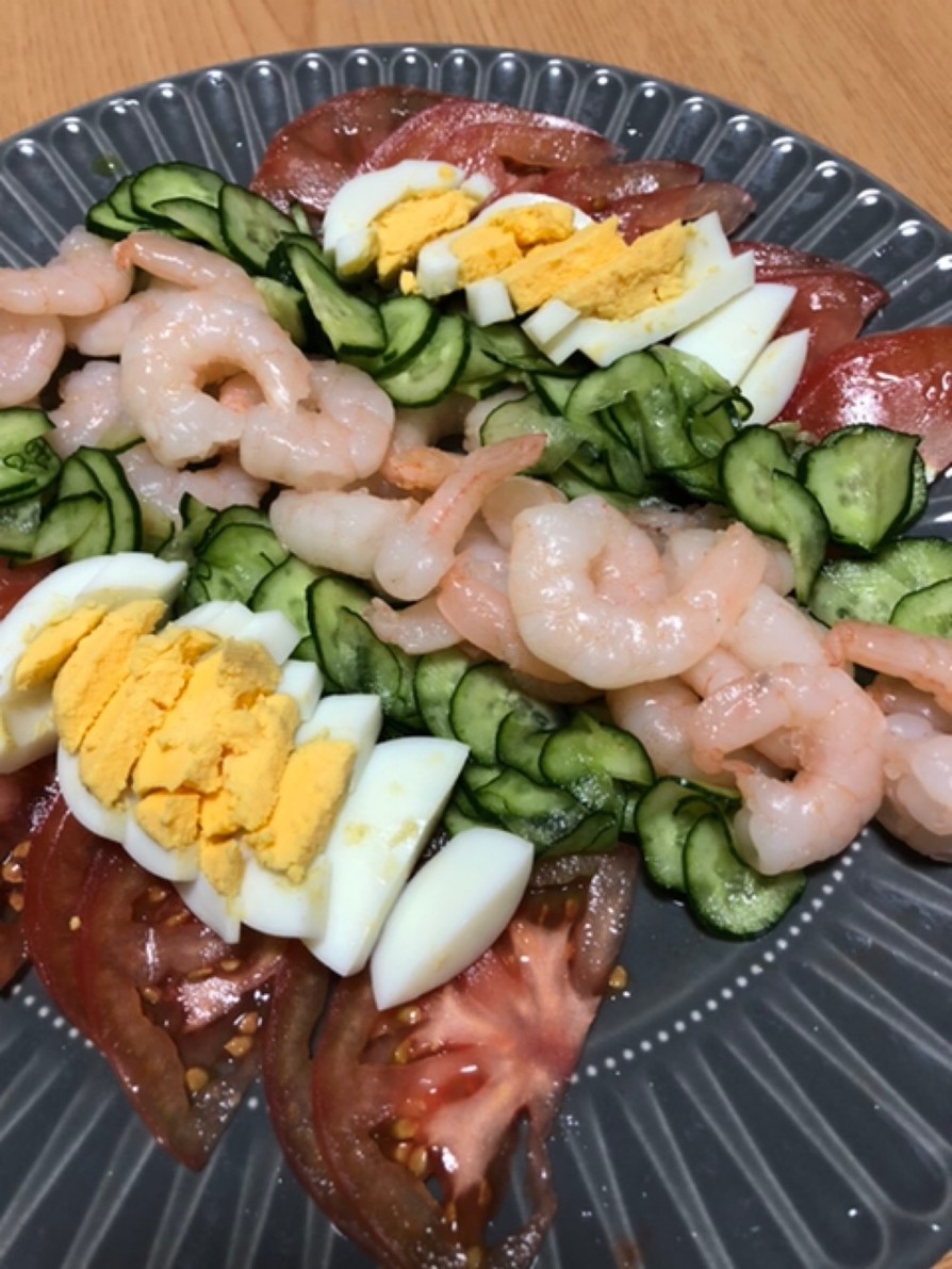 スパイシーシュリンプサラダのレシピ