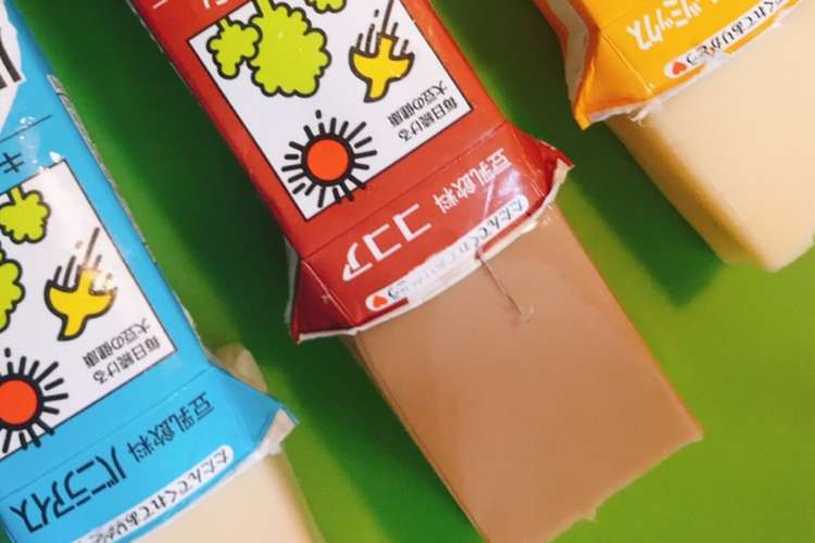 豆乳パックゼリー レシピ 作り方 By みーまま0910 クックパッド 簡単おいしいみんなのレシピが360万品
