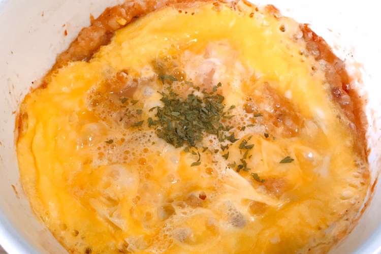 ずぼらダイエット オートミールオムライス レシピ 作り方 By あやちゃんキッチン クックパッド