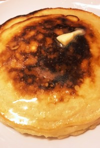 朝食ホットケーキ☆強力粉で作る