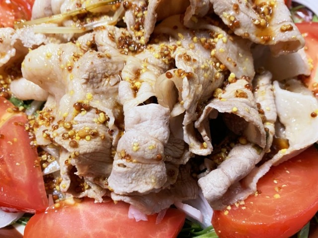 マスタードのタレがおいしい冷しゃぶサラダ レシピ 作り方 By まめこのママ クックパッド 簡単おいしいみんなのレシピが357万品