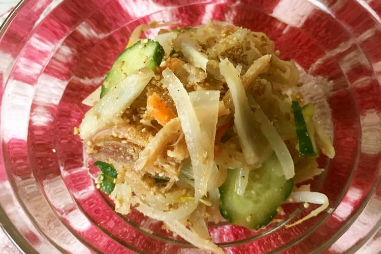 給食 新ごぼうとさきいかのサラダ レシピ 作り方 By 東京あだち食堂 クックパッド