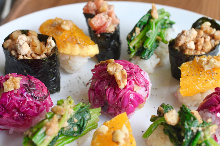 Vegetable Sushiプレートの画像