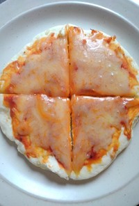 フライパンで簡単ピザ