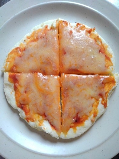 フライパンで簡単ピザの写真
