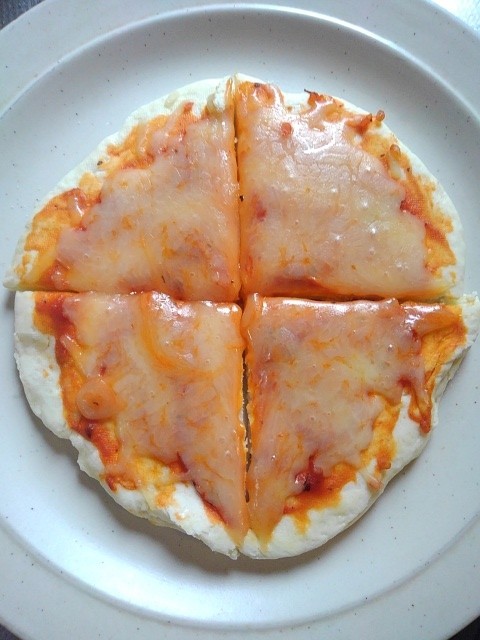 フライパンで簡単ピザの画像