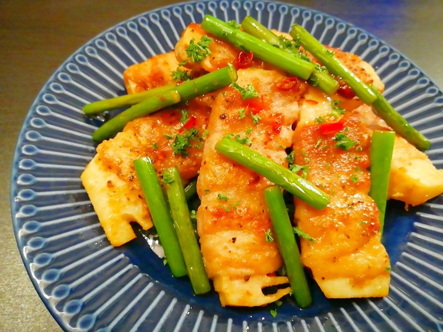 生ハムのガーリックバター巻きアスパラのレシピ