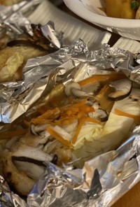 鮭味噌マヨのホイル焼き
