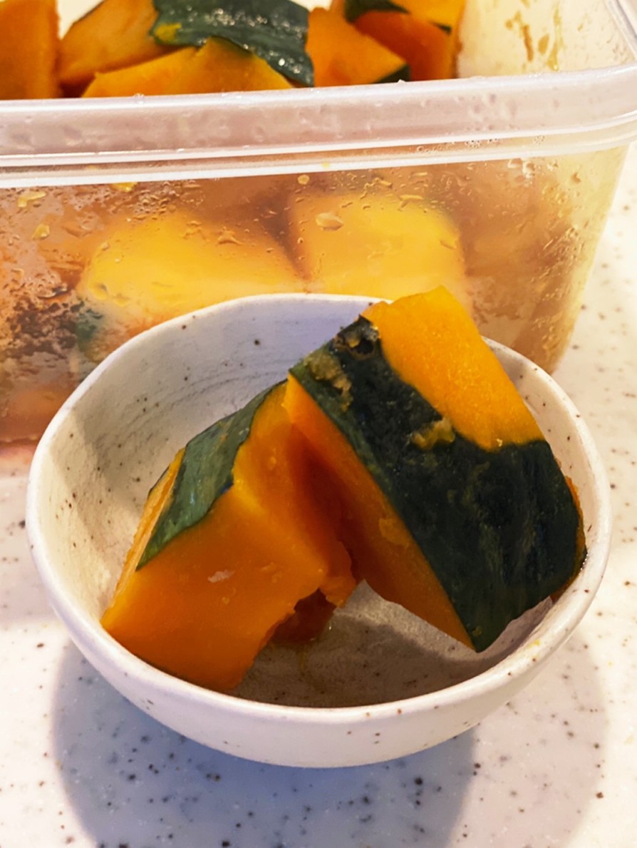 レンジで作る副菜　かぼちゃの煮物の画像