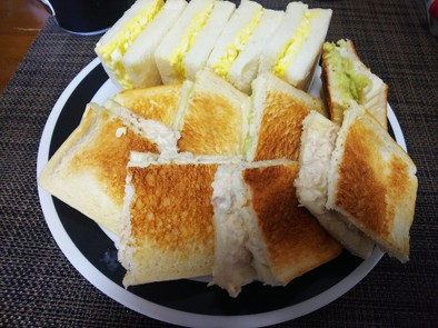 簡単美味・サンドイッチ三種の写真