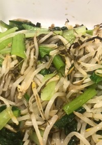 給食メニュー磯香和え（納豆昆布アレンジ）