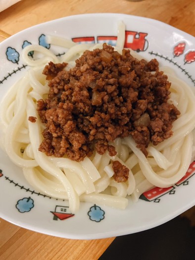 肉味噌うどんの写真