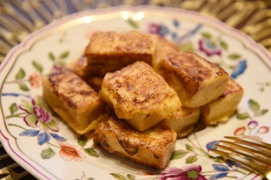 高野豆腐でフレンチトーストの写真