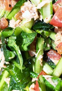 小松菜のピリ辛サラダ