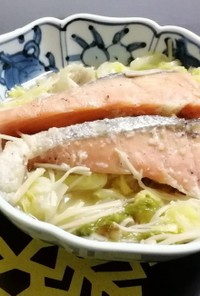 【パパ料理】鮭とキャベツのスープ仕立て
