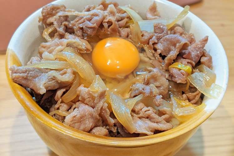 レンジでチンする すき焼き丼 レシピ 作り方 By ただのたろう クックパッド