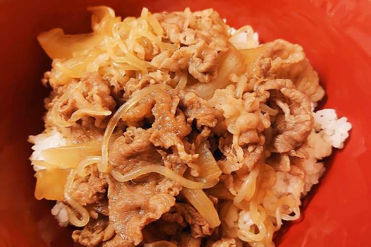絶品 止まらない 激ウマ牛丼 レシピ 作り方 By あくつ家の台所 クックパッド 簡単おいしいみんなのレシピが352万品