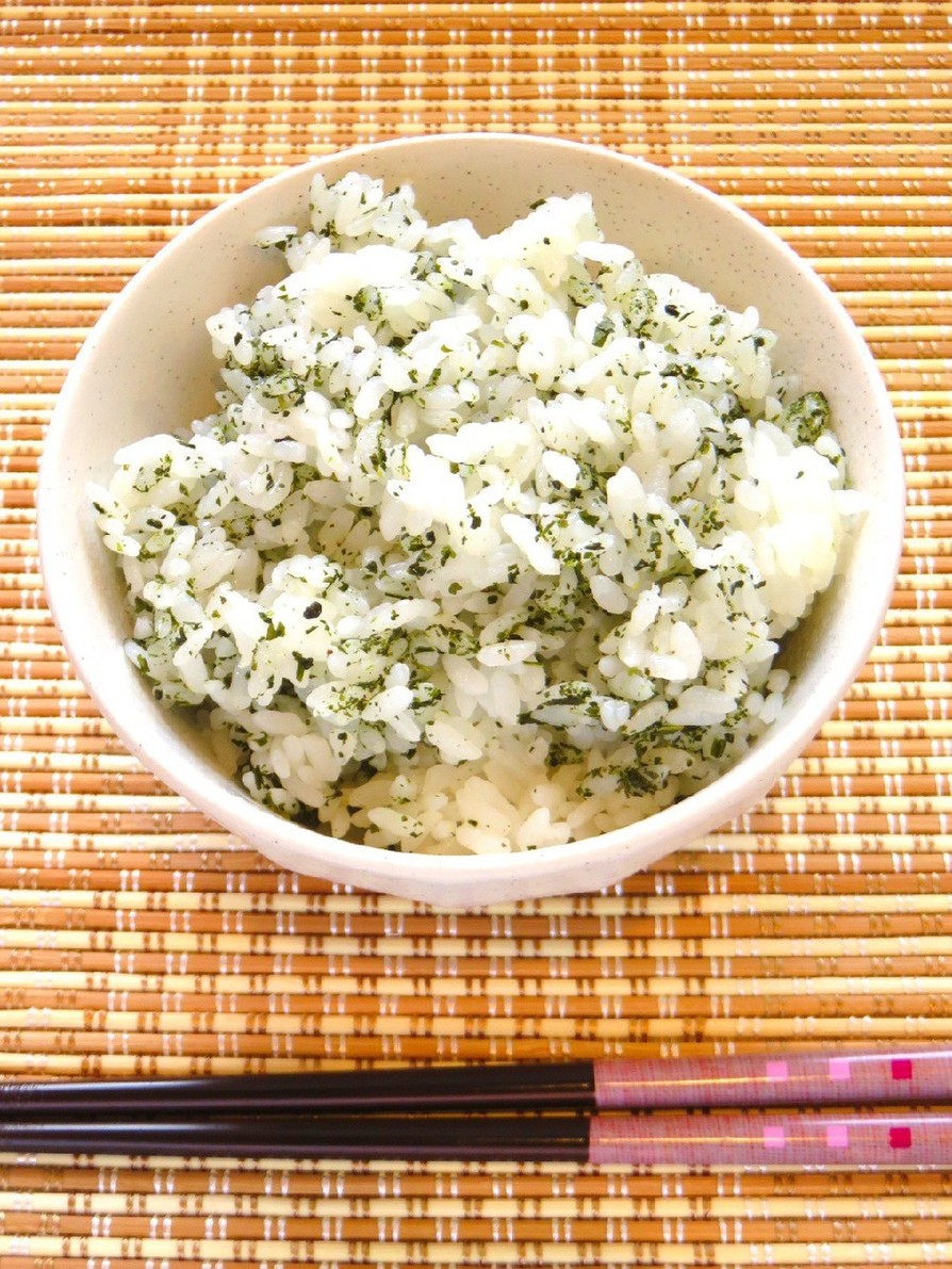 ☺緑茶の葉活用レシピ☆簡単お茶の葉ご飯☺の画像