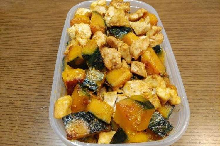 作り置き むね肉とかぼちゃの照り焼き レシピ 作り方 By はやぱぱ クックパッド