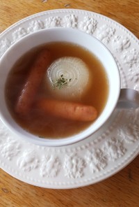 新玉ねぎ マギーブイヨン スープ