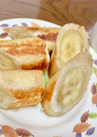 食パンで簡単！バナナロール