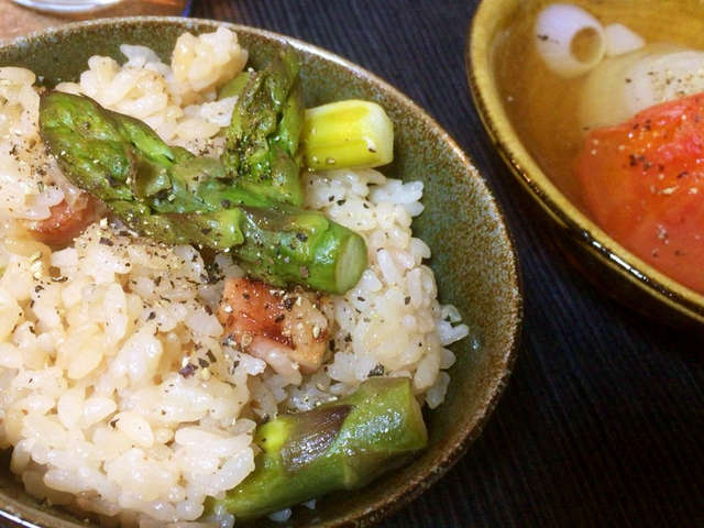 アスパラ 混ぜ ご飯