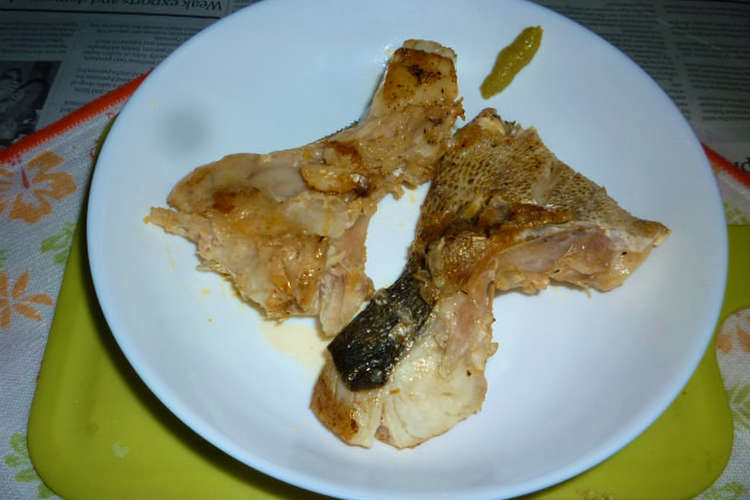 鉄パンでスズキのカマの塩焼き レシピ 作り方 By Aranjuez5 クックパッド