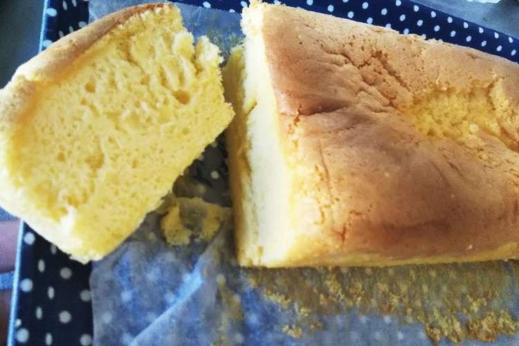 パウンドケーキの型で焼くふんわりケーキ レシピ 作り方 By Rei クックパッド 簡単おいしいみんなのレシピが350万品