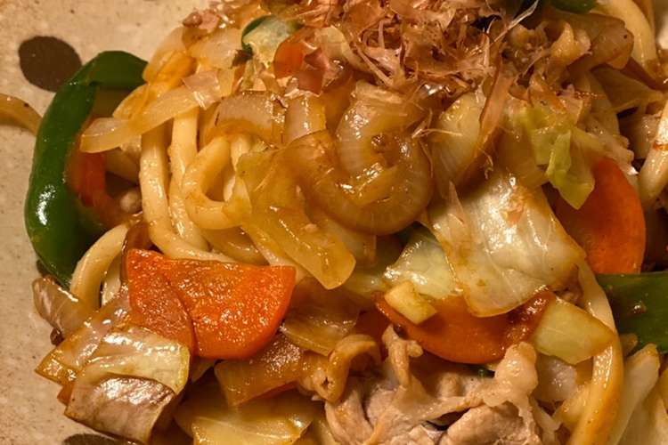 簡単 めんつゆを使った焼きうどん レシピ 作り方 By まいこ飯キッチン クックパッド