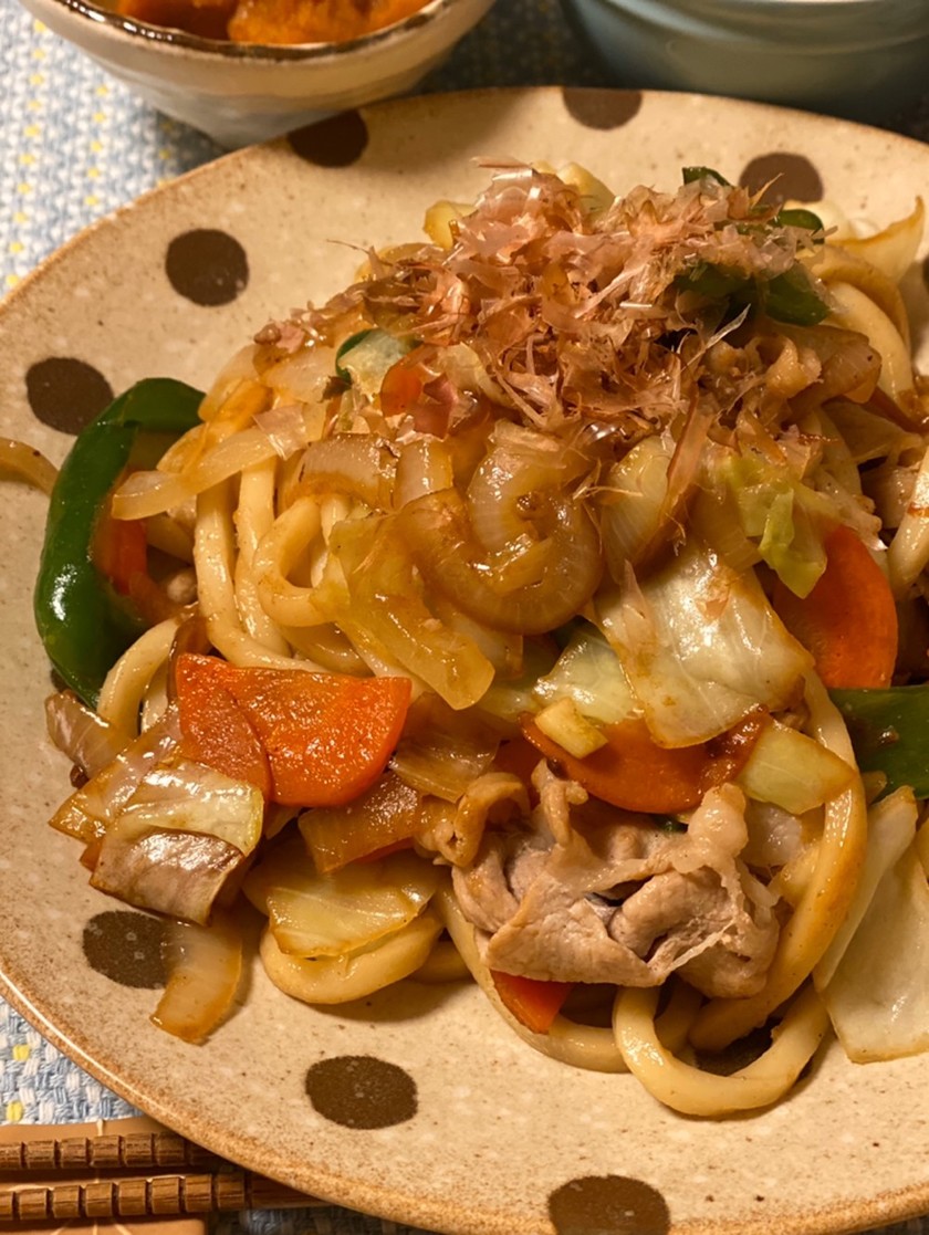 簡単！めんつゆを使った焼きうどん！ by まいこはんレシピ 【クックパッド】 簡単おいしいみんなのレシピが357万品