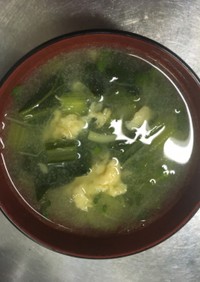 青菜とたまごの中華スープ