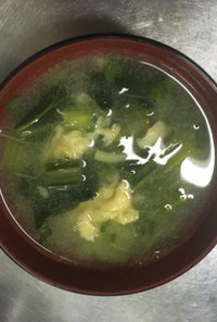 青菜とたまごの中華スープ