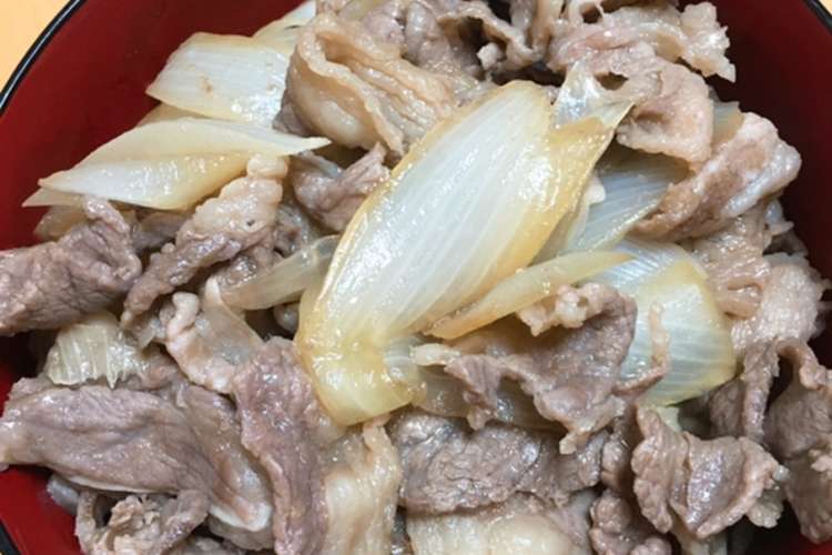 めんつゆで簡単つゆだく牛丼 レシピ 作り方 By Cook Maya クックパッド 簡単おいしいみんなのレシピが373万品