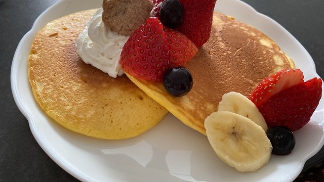 おうちカフェ オシャレなパンケーキ レシピ 作り方 By ちっちゃなまみー クックパッド